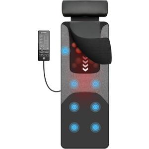 COMFIER Shiatsu Full Body Massage Mat with Heat, Back Massage Pad for Pain Relief Deep Tissue Kneading & Vibration Heating Chair Massager for Recliner, Sofa, Bed, Christmas Gifts for Men Women