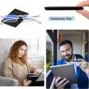 SKYOAK Evolved Folding Reading Glasses For Women Men Blue Light Blocking Anti UV Eyestrain Foldable Portable Compact Readers with Flat Hard Case Pocket Computer glasses, 1.75 CLEAR