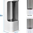 Cup Dispenser, Pull Type Water Cooler Cup Holder Fit 3oz-5oz Disposable Paper Plastic Cups, Wall Mount Bathroom Mouthwash Cups Dispenser with Paste for Home Office Hospital (White)