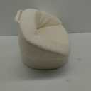 Mini Toddler Chair Comfy 1-3 Years Old - 17.3'' Compact Kids Couch with Carry Handle, Soft Teddy Plush Baby Chair, Washable Cover & Sturdy Design for Nursery & Playroom - White