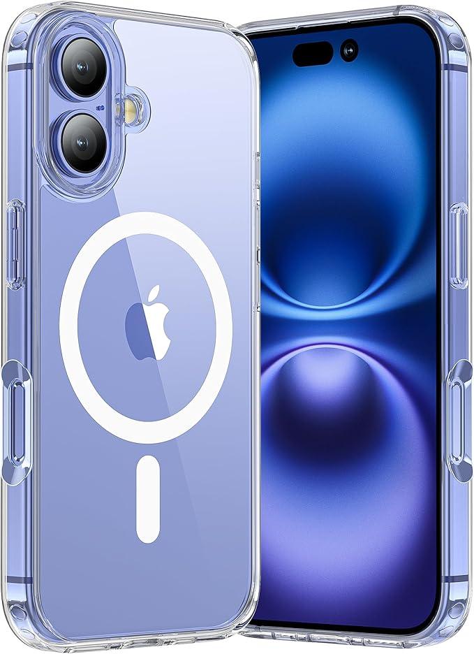 TUTUKII for iPhone 16 Case Clear, AntiDrop, Transparent, Shockproof, Military Grade Drop Protection, Heavy Duty Protective Phone Case Cover for 16 6.1", Clear