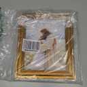 Vintage Gold Framed Jesus Hugging Girl Canvas Wall Art Jesus and Woman Wall Decor Pictures Modern Christian Healing Embrace Mormon Prints Posters for Hallway Bathroom Dining Living Room9x11in (vintage gold-framed, 11"L x 9"W)