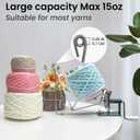 Yarn Winder, Yarn Ball Winder, Large 10-15 oz and Easy-to-Install Yarn Cake Winder Efficiently Make Yarn Cake, Sturdy Metal and ABS Yarn Winder for Crocheting,The Helper for Knitting Enthusiast