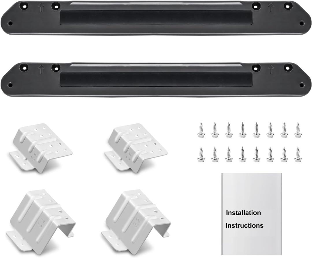 [Patented] GFA28KITN Stacking Kit for GE 28"W Washer Dryer Stack Bracket Kit - Compatible with GE 28 inch Width Front Load Washers and Dryers Laundry, [Protected by U.S. Patent No. D1,011,172]