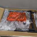 Hosfais Record Player Stand, 3 Tier Guitar Stand for Acoustic, Electric Guitar, Bass Stand, Vinyl Record Storage Up to 200 Albums, Brown Records Shelf for Living Room Bedroom (Rustic Brown)