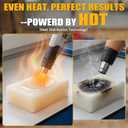 Mini Heat Gun - BATAVIA 380W Fast Heat Hot Air Gun Tool with Uniform Heat Tech & Dual Protection Fuses, 2 Temp (572F/1022F)+Nozzle with Overheat Protection for DIY Crafts, Vinyl Wrap, Shrink Tubing