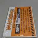 Warning Parking Violation Stickers,9x6 Inches Private Parking Stickers,You Have Parked in A Private Parking Area Sign,50 Pcs Per Pack