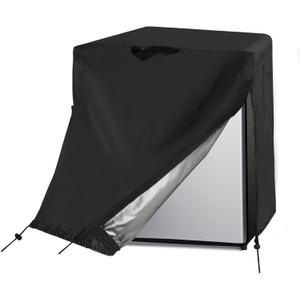 Compact Refrigerator Cover, Waterproof&Dustproof Cover for Protecting Upright Freezers/Beverage Refrigerator-Suitable for most 1-2 Cubic Mini Freezer(20"W x 20"D x 21"H)