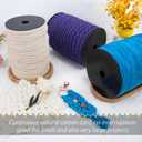 JeogYong 3mm Macrame Cord, 984 Feet Natural Macrame Rope Yarn, 3 Strand Twisted Cotton String for DIY Crafts Wall Hanging Plant Hangers Gift Wrapping Decorations (Lemon Yellow)