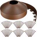 AGTEK Garden Edging 98FT Landscape Edging Kit 3 Inch Height Plastic Garden Border No Dig Lawn Border for Yard Flower Bed with 60 Stakes