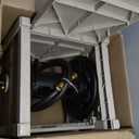 Suncast Garden Hose Reel Hideaway for 5/8" Hoses, Retracting Storage of 100ft, Light Taupe