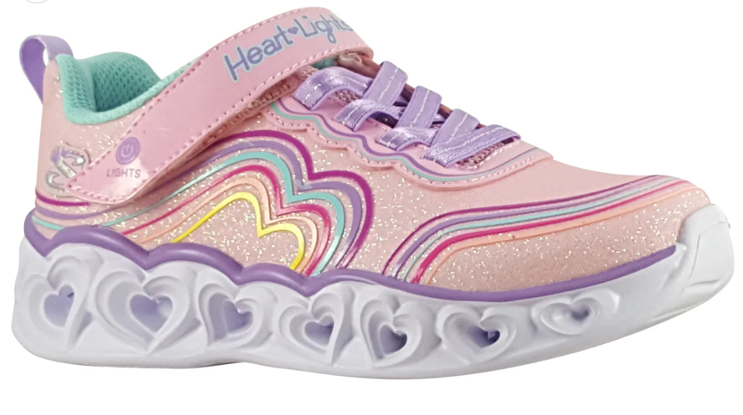 SKECHERS HEART LIGHTS SIZE 5