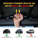 Updated Aluminum Grab Handles Compatible with Ford Bronco 2021-2025+ Front Seat 2/4 Door Soft & Hard Top, Metal Grip Handles Replacement for Bronco Interior Accessories (Front)