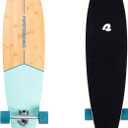 Retrospec Zed Cruiser & Pintail Longboard Skateboard Complete - Bamboo & Canadian Maple Wood Cruiser w/Reverse Kingpin Trucks for Commuting, Carving & Downhill Riding