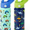 Fimibuke 18oz Kids Insulated Water Bottle, 18/8 Stainless Steel Kids Cups
BPA FREE Travel Tumbler with Straw Double Wall Vacuum Leak Proof Metal Toddler Water Bottle for School Boys Girls, 2 Packs