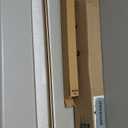 Moen Bronzed Gold 44-72-Inch Adjustable Tension Mounted Straight Shower Curtain Rod for Bathroom, No Drilling Needed, TR1000BZG