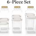 Kitchen Storage Containers, Set of 6, Food Organization and Storage Solution, 6-piece Set