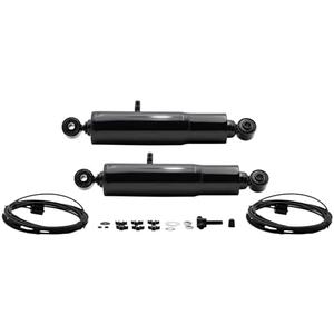 Gabriel 49235 HiJackers Rear Adjustable Air Shock Absorbers Fits Cadillac Escalade; Avalanche, Silverado, Suburban, Tahoe; Dodge Ram; GMC Canyon, Sierra, Yukon; Jeep Gladiator; Nissan TITAN (1 Pair)