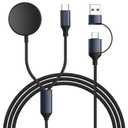 Fast Charger for Samsung Watch and Phone - 25W Fast Charging Cable for Samsung Galaxy s25/s24/s23/s22 Ultra, Galaxy Watch Ultra 8/7/6/5/4 Charger - Supports Data Transfer, CarPlay & Android Auto