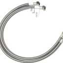 Faucet Water Supply Connector Line Braided Stainless Steel, Faucet Supply Line - 3/8 Female Compression Thread x 1/2 Female Iron Pipe Thread (3/8" Comp x 1/2" FIP) (2, 30 inch)