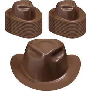 Xtinmee 24 Pieces Cowboy Hats Bulk Kid Plastic Cowboy Hats Party Pack Western Cowboy Hat Costume Accessories for Western Party Supplies