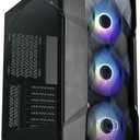 Cooler Master TD500 Mesh High Airflow ATX Mid-Tower Case, 4 CF120 ARGB Fans Included, Polygonal Mesh Front Panel, Tempered Glass, 360mm Radiator Support, RTX 5090 & RX 9070 XT Compatible