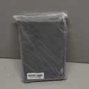 Black Ostrich Skin Faux Leather Throw Pillow Covers, Modern Faux Leather Couch Lumbar Cushion Covers for Couch Bed Sofa 20x 20 Inches