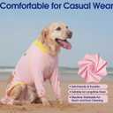 FUAMEY UPF 50+ Dog Sun Protection Full-Body Shirt for Large Dogs, Puppy Cooling Jumpsuit with Quick-Dry Stretchable Fabric, Outdoor Pet Dirt-Resistant Shedding Control Onesie for Summer, Pink, XL
