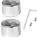 CNC Aluminum Front Axle Nut Covers for Harley Softail, Touring, Road King, Street Glide, Electra Glide, Iron 883, Fat Boy 2002-2024