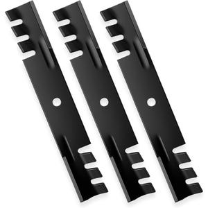 ILONPA 48" Mower Mulching Blades for Toro 103-2527 Ferris 5020843 1520843 Ariens 00273000 04919100 04920600 Bobcat 03239 Exmark 1520843 1-323515 1-403026 Snapper 03239 Zoom 2348 48" Mower Decks, Black