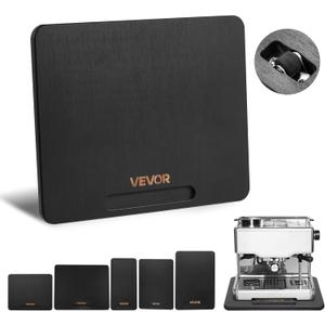 VEVOR Appliance Slider, Medium 10.5 x 13-inch, Rolling Sliding Tray with Silent Rubber Wheels & Hollow Handle, Easy to Clean, Appliance Rolling Tray for Coffee Maker, Kitchen Countertop, Black