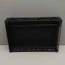 ZCDCP Pod Holder - Modern Sleek Black Metal Coffee Capsule Organizer for Nespresso Pods, Stylish Coffee Machine Stand for Coffee Bar, Office or Home Kitchen(40 Pods Capacity)