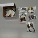 9 Pack Ponytail Hair Cuff Metal Rhinestone Decorative Fancy Ponytail Holder for Women Gold Elastic Glitter Hair Tie Wrap Cuff Tortoise Shell Ring Holder Mother's Day Gift(Elegant Style)