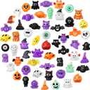 60PCS Halloween Squishy Toys for Kids, Halloween Party Favor for Kids, Halloween Classies Character Squishy Toys, Mochi Toys for Trick or Treat, Classroom Rewards, Goodie Bags