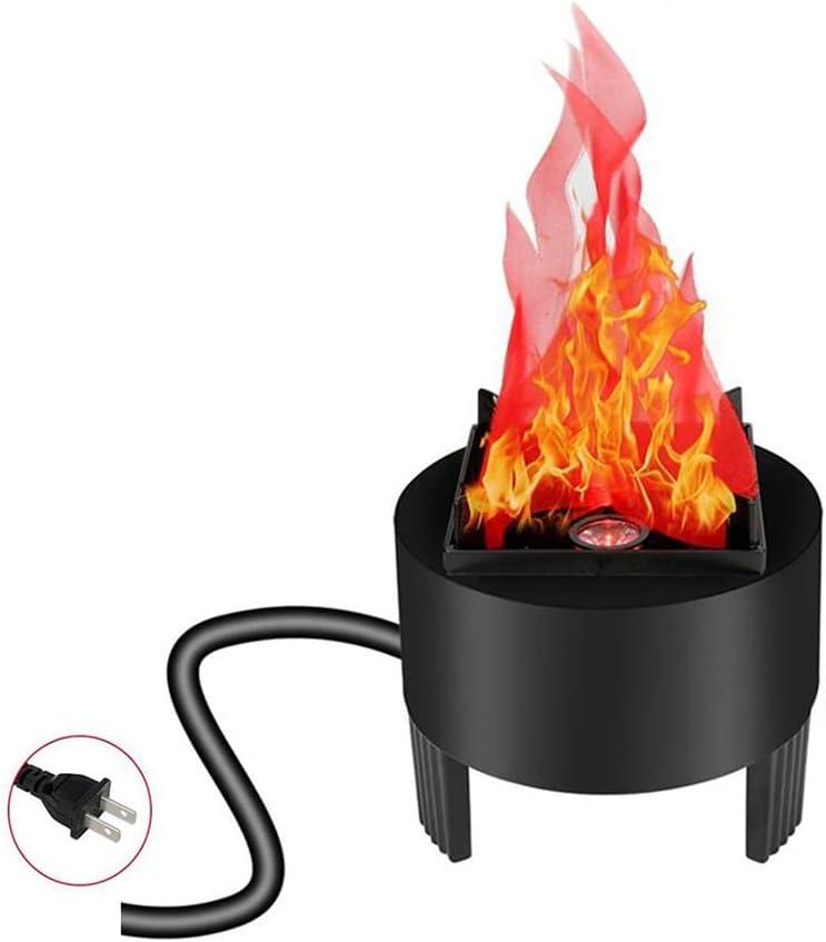Lancoon 3D LED Fake Fire Flame Light, Artificial Flickering Flame Lamp Bulb Electric Campfire Effect Indoor for Christmas Halloween Festival Event Party Club Decoration (1 Pack)