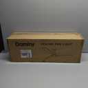 DAMINY Natural Solid Wood 52 inch Ceiling Fan with Light, 3 Blade, 6CCT, Black Low Profile Ceiling Fan with Light and Remote Control