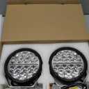 CO LIGHT 6.5 Inch Round LED Offroad Lights With DRL 160W 35000LM Driving Spot Flood Combo Beam Pod for Front Bumper 12V (Without Wiring Harness)