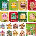 AgincBerry Christmas Sticker, Xmas House Sticker Christmas Party Supplies