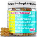 4 x Rhodiola Rosea NALT N-Acetyl-L-Tyrosine Methylated Vitamin B Complex L-Theanine Gummies w P5P B6 5-MTHF B9 Folate Methyl B12 Methylcobalamin B3 Niacinamide, Supplement Powder Capsule Pill Supplements