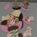 Cowgirl Boost and Bows Honeycomb Centerpiece 13pCS Coquette Bow Cowgirl Party Decorations Pink Western Bow and Boots Table Centerpieces for Coquette Cowgirl Birthday Baby Shower Supplies