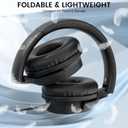 USB C Wired Over-Ear Headphones with Microphone, Volume Control, Share Port, and Adjustable Headband Foldable Stereo Headset for iPhone 16, Samsung, Laptop, Gaming, Travel