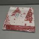 Lanpn Christmas Throw Pillow Covers 22x22 Set of 4, Merry Christmas Winter Xmas Snowflake Decorative Holiday Cushion Pillow Cases 22 x 22 for Outdoor Indoor Farmhouse Home Room Couch Decor (Red)