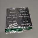 Magnetic Tool Box Organization Labels,Tool Chest Organizer Labels with Strong Magnets,Easy to Read Printing - Fits All Brands of Steel Tool Box Drawers (72 Pcs, 4 x 1.18 Inches) (Black)