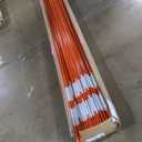 72" Driveway Markers, Snow Stakes, Plow Stakes, Orange Reflective Fiberglass 6FT 5/16-Inch Dia Pack of 100