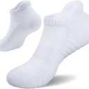 3 Pairs of Long-Cut Professional Basketball Socks, Short-Cut Running Socks, Towel Bottom, Shock Absorption, high-top Sports Socks (39-47 one-size-fits-all)