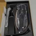 Matte Black Bathroom Faucets, Waterfall Bathroom Sink Faucet Modern Single Handle Bathroom Faucet 1 or 3 Hole, RV Mixer Tap Vanity Faucet - Includes Pop-up Drain Supply Hoses Deck Plate