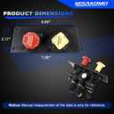 801631 MV-3 Dash Air Brake Control Valve, 3/8" PTC Ports - 5013293 MV3 Trailer Parking Brake Valve Compatible with Bendix BX801631, Freightliner BW5013293, Volvo BW801631