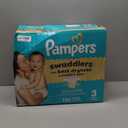 Pampers Swaddlers Diapers, Size 3 (13-26 lbs), 136 Count, Absorbent, Keeps Baby Dry and Comfortable, Skin Safe Disposable Baby Diaper
