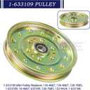 2 Pack 1-633109 Idler Pulley for eXmark 60" eXmark Lazer Z 60" Deck | Replaces eXmark 126-7685 Idler Pulley eXmark 116-4667 Toro 132-9424 Husqvarna 539102610 for Toro Z400 Z500 Z Master 60" Decks