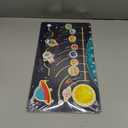 Movable Solar System Puzzle for Kids 3-6, Wooden Space Toys, Planets for Kids Preschool Learning Activities, Gift for Boys, Girls